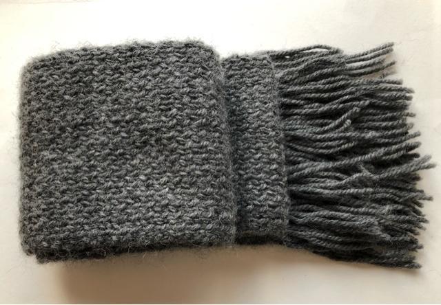 ハンドメイド マフラー ウール100%  グレー 男女兼用 バレンタイン SM2好き < 女性ファッション  ハンドメイド マフラー ウール100%  グレー 男女兼用 バレンタイン SM2好き < 女性ファッションの