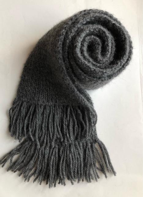 ハンドメイド マフラー ウール100%  グレー 男女兼用 バレンタイン SM2好き < 女性ファッション  ハンドメイド マフラー ウール100%  グレー 男女兼用 バレンタイン SM2好き < 女性ファッションの