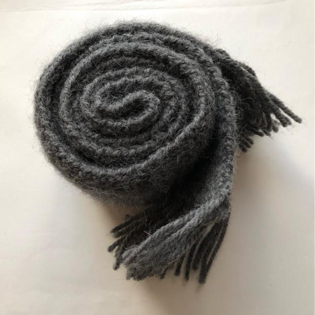 ハンドメイド マフラー ウール100%  グレー 男女兼用 バレンタイン SM2好き < 女性ファッション  ハンドメイド マフラー ウール100%  グレー 男女兼用 バレンタイン SM2好き < 女性ファッションの