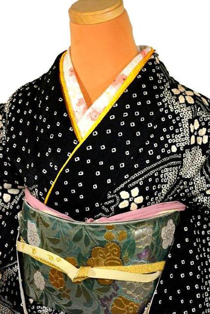 【最高峰】美品 絹のダイアモンド 総手絞り染め 枝梅文 訪問着 身丈163.5cm 裄丈67.5cm T3514 < 女性ファッション  【最高峰】美品 絹のダイアモンド 総手絞り染め 枝梅文 訪問着 身丈163.5cm 裄丈67.5cm T3514 < 女性ファッションの