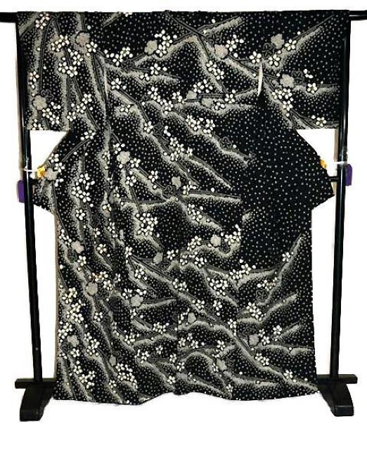 【最高峰】美品 絹のダイアモンド 総手絞り染め 枝梅文 訪問着 身丈163.5cm 裄丈67.5cm T3514 < 女性ファッション  【最高峰】美品 絹のダイアモンド 総手絞り染め 枝梅文 訪問着 身丈163.5cm 裄丈67.5cm T3514 < 女性ファッションの