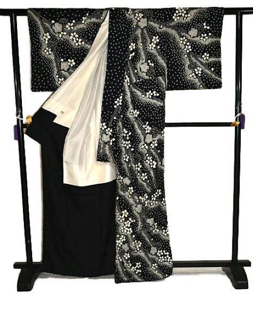 【最高峰】美品 絹のダイアモンド 総手絞り染め 枝梅文 訪問着 身丈163.5cm 裄丈67.5cm T3514 < 女性ファッション  【最高峰】美品 絹のダイアモンド 総手絞り染め 枝梅文 訪問着 身丈163.5cm 裄丈67.5cm T3514 < 女性ファッションの