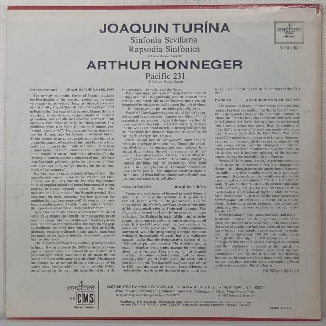 LP(超希少.US盤)アーサー・オネゲル.ホアキン・トゥリーナ/パシフィック231 / ラプソディア・シンフォニカ070728 < CD/DVD/ビデオ  LP(超希少.US盤)アーサー・オネゲル.ホアキン・トゥリーナ/パシフィック231 / ラプソディア・シンフォニカ070728 < CD/DVD/ビデオの