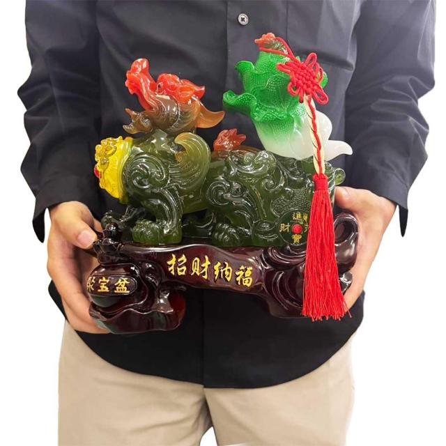 風水 置物 招財龍 翡翠白菜 神獣 縁起物 愛情運 財産運 < インテリア/ライフ 風水 置物 招財龍 翡翠白菜 神獣 縁起物 愛情運 財産運 < インテリア/ライフの