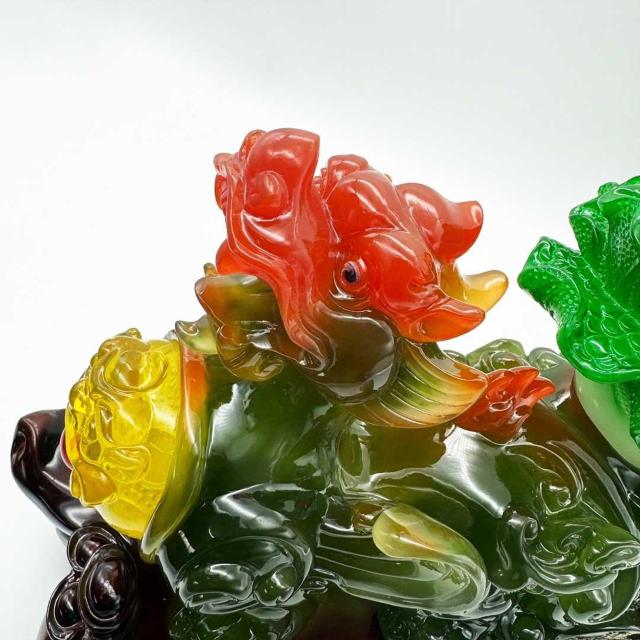 風水 置物 招財龍 翡翠白菜 神獣 縁起物 愛情運 財産運 < インテリア/ライフ 風水 置物 招財龍 翡翠白菜 神獣 縁起物 愛情運 財産運 < インテリア/ライフの