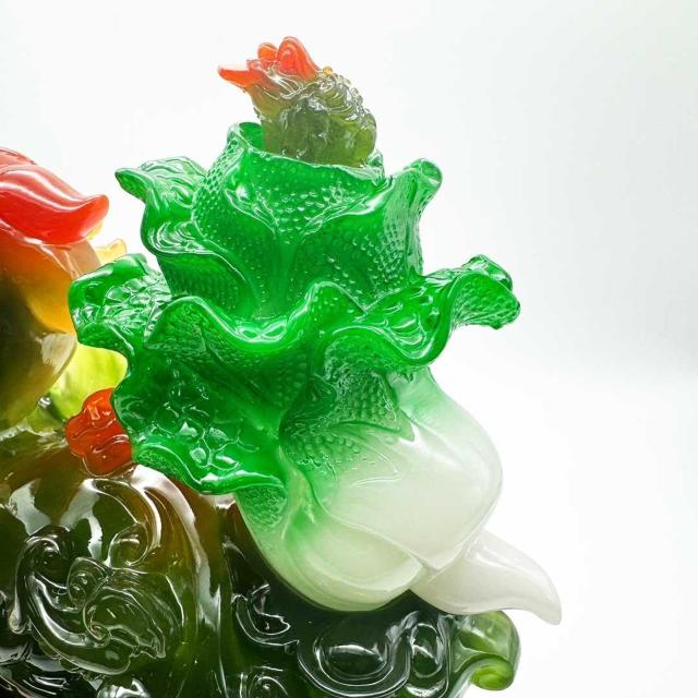 風水 置物 招財龍 翡翠白菜 神獣 縁起物 愛情運 財産運 < インテリア/ライフ 風水 置物 招財龍 翡翠白菜 神獣 縁起物 愛情運 財産運 < インテリア/ライフの