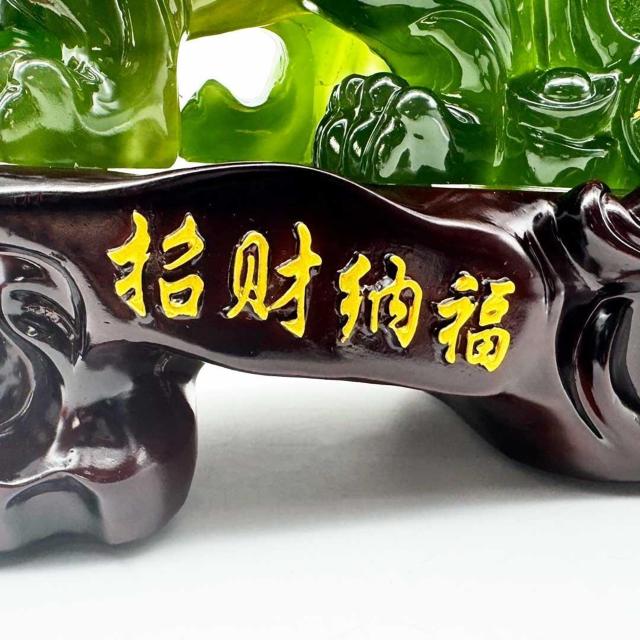 風水 置物 招財龍 翡翠白菜 神獣 縁起物 愛情運 財産運 < インテリア/ライフ 風水 置物 招財龍 翡翠白菜 神獣 縁起物 愛情運 財産運 < インテリア/ライフの