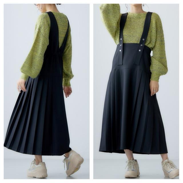 新品☆10L♪黒サイドプリーツ可愛いジャンパースカート♪ジャンスカ☆Q543 < 女性ファッション 新品☆10L♪黒サイドプリーツ可愛いジャンパースカート♪ジャンスカ☆Q543 < 女性ファッションの