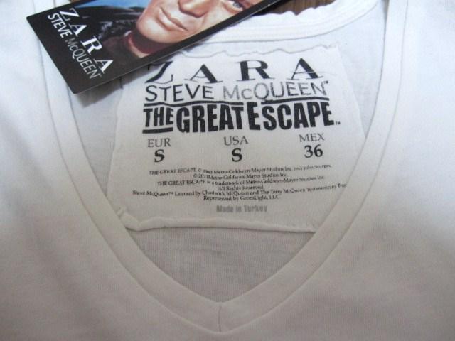 □ZARA/ザラ 半袖デザイン Vネック Tシャツ/オフホワイト/メンズ・S☆新品 < ブランド  □ZARA/ザラ 半袖デザイン Vネック Tシャツ/オフホワイト/メンズ・S☆新品 < ブランドの