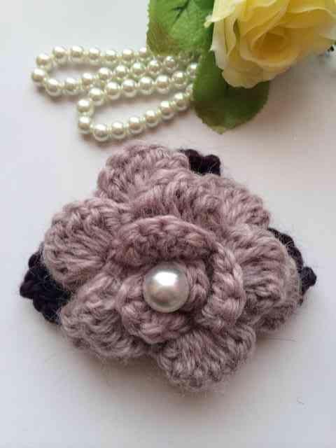 ハンドメイド ストールピン 大きめ 薔薇 ウール axes好き ローズ < 女性ファッション  ハンドメイド ストールピン 大きめ 薔薇 ウール axes好き ローズ  < 女性ファッションの