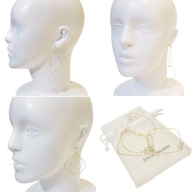 ロンドンMelissa Mcarthur Jewellery 3WAYワイヤーピアス22k < 女性アクセサリー/時計 ロンドンMelissa Mcarthur Jewellery 3WAYワイヤーピアス22k < 女性アクセサリー/時計の