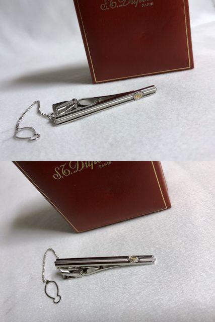 正規美レア S.T.Dupontデュポン Dロゴストライプラインネクタイピン シルバー×ゴールド タイ留め 付属有 < 男性ファッション  正規美レア S.T.Dupontデュポン Dロゴストライプラインネクタイピン シルバー×ゴールド タイ留め 付属有 < 男性ファッションの