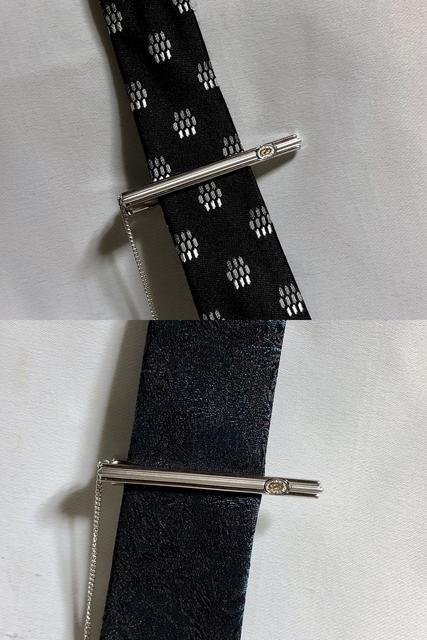 正規美レア S.T.Dupontデュポン Dロゴストライプラインネクタイピン シルバー×ゴールド タイ留め 付属有 < 男性ファッション  正規美レア S.T.Dupontデュポン Dロゴストライプラインネクタイピン シルバー×ゴールド タイ留め 付属有 < 男性ファッションの