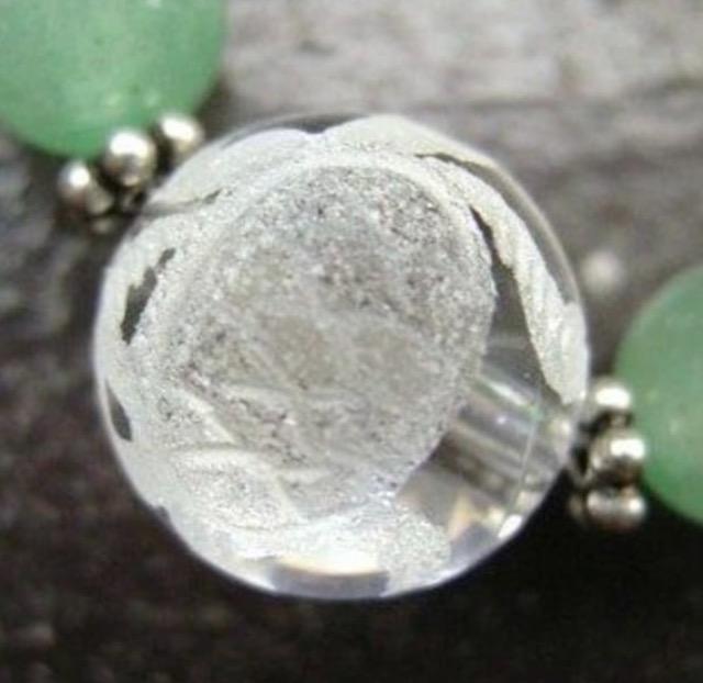 玄武彫水晶*アベンチュリンx水晶ストラップ 天然石 風水 < 家電/AV  玄武彫水晶*アベンチュリンx水晶ストラップ 天然石 風水 < 家電/AVの