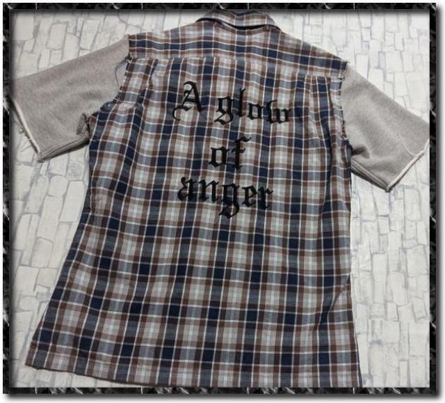 シュリセル 刺繍入りチェック切替シャツ < ブランド シュリセル 刺繍入りチェック切替シャツ < ブランドの