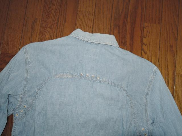 NEIGHBORHOOD ネイバーフッド ダメージ加工 デニム シャツ M 長袖シャツ MACK/C-SHIRT.LS < ブランド  NEIGHBORHOOD ネイバーフッド ダメージ加工 デニム シャツ M 長袖シャツ MACK/C-SHIRT.LS < ブランドの