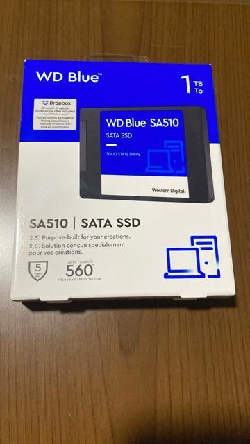 �V�i ���J�� WD Blue SA510 1000GB 1TB SATA III SSD �E�G�X�^���f�W�^�� 2.5�C���`  �� PC�{��/���Ӌ@��� 