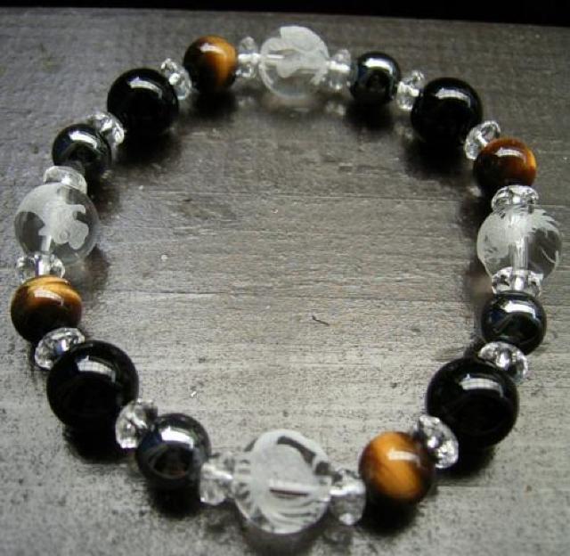 *風水四神*タイガーアイxオニキスxヘマタイト < 男性アクセサリー/時計 *風水四神*タイガーアイxオニキスxヘマタイト < 男性アクセサリー/時計の