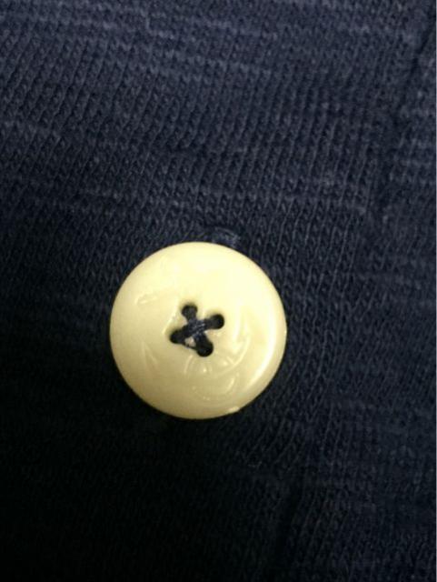 インディゴブルー 5分丈 柔らかカーディガン 水玉がポイント M < 女性ファッション  インディゴブルー 5分丈 柔らかカーディガン 水玉がポイント M < 女性ファッションの