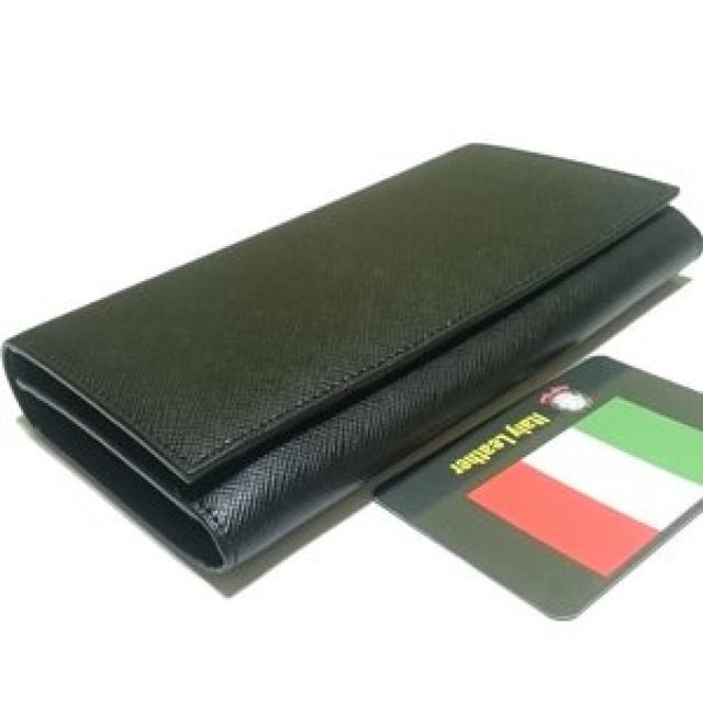 イタリア本革二つ折り長財布 LV-W02B < 男性ファッション  イタリア本革二つ折り長財布 LV-W02B  < 男性ファッションの