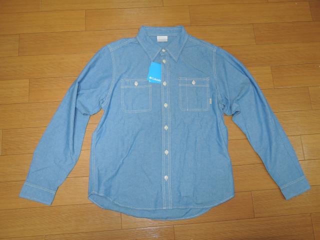 新品 コロンビア Columbia シャンブレーシャツ S 長袖 < ブランド 新品 コロンビア Columbia シャンブレーシャツ S 長袖 < ブランドの