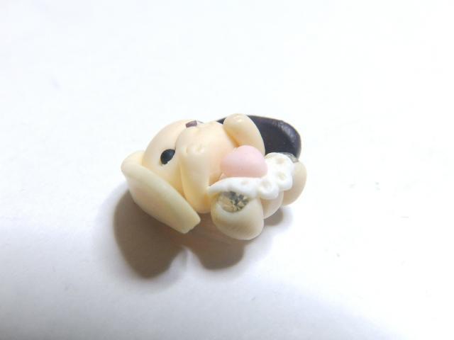 《New》<樹脂粘土>アニマル★垂れ耳ワンちゃん/犬(ラインストーン付)*デコパーツ < 香水/コスメ/ネイル 《New》<樹脂粘土>アニマル★垂れ耳ワンちゃん/犬(ラインストーン付)*デコパーツ < 香水/コスメ/ネイルの