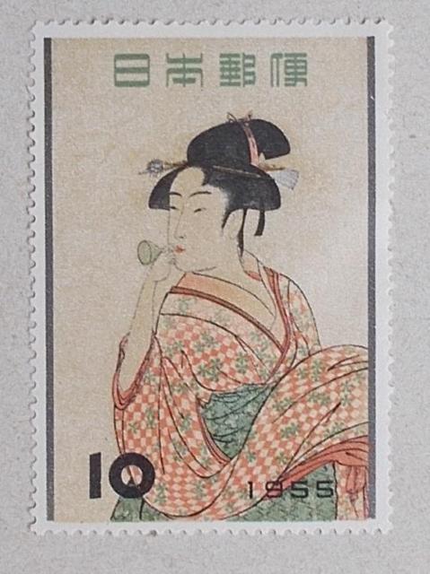 【未使用】1955年 切手趣味週間 ビードロを吹く娘 1枚 < ホビー 【未使用】1955年 切手趣味週間 ビードロを吹く娘 1枚 < ホビーの