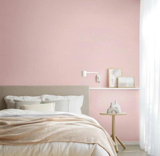 壁紙 5m スモーキーピンク 接着テープセット 無地 大人女子 インテリア 賃貸 < ペット/手芸/園芸  壁紙 5m スモーキーピンク 接着テープセット 無地 大人女子 インテリア 賃貸  < ペット/手芸/園芸の