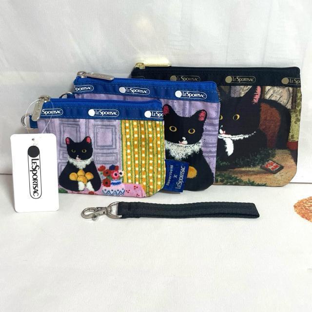 ★新品★LeSportsac レスポートサック newnew コラボ 猫柄 3連ポーチ コスメポーチ 3455 セット 送料無料 < 女性ファッション  ★新品★LeSportsac レスポートサック newnew コラボ 猫柄 3連ポーチ コスメポーチ 3455 セット 送料無料 < 女性ファッションの