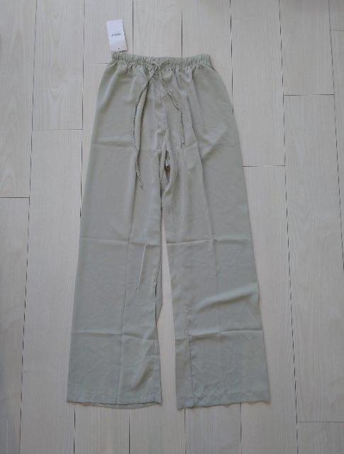 DHULIC 新品タグ付き ストレッチウエストゴム ワイドパンツ ミント L < 女性ファッション  DHULIC 新品タグ付き ストレッチウエストゴム ワイドパンツ ミント L < 女性ファッションの