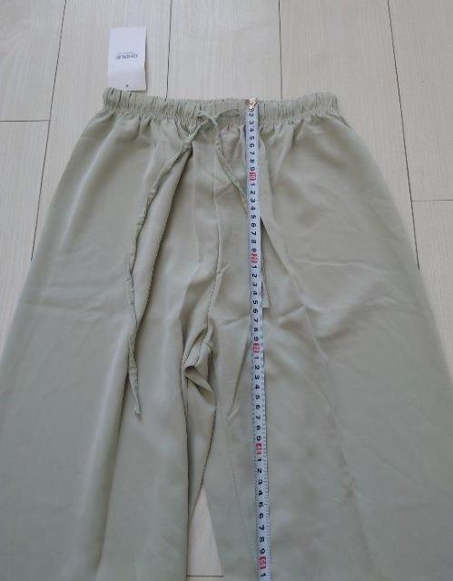 DHULIC 新品タグ付き ストレッチウエストゴム ワイドパンツ ミント L < 女性ファッション  DHULIC 新品タグ付き ストレッチウエストゴム ワイドパンツ ミント L < 女性ファッションの
