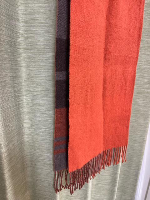 TAKEO KIKUCHI チェック ウール100% マフラー オレンジ チェック マフラー タケオ キクチ < 男性ファッション TAKEO KIKUCHI チェック ウール100% マフラー オレンジ チェック マフラー タケオ キクチ < 男性ファッションの