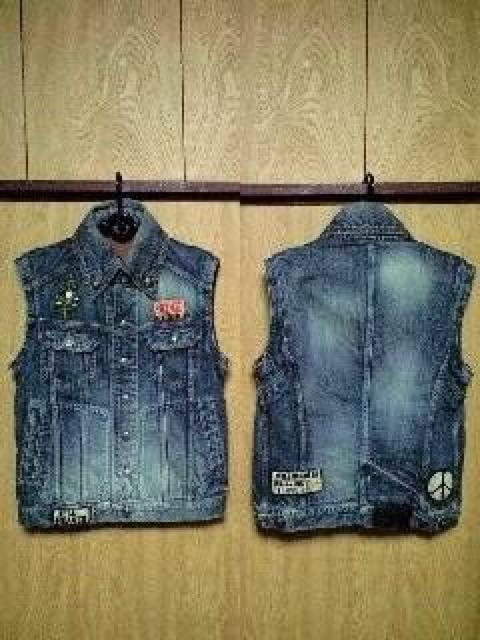 新品Roenロエン 刺繍ワッペンGジャン ベスト 44 < ブランド 新品Roenロエン 刺繍ワッペンGジャン ベスト 44 < ブランドの