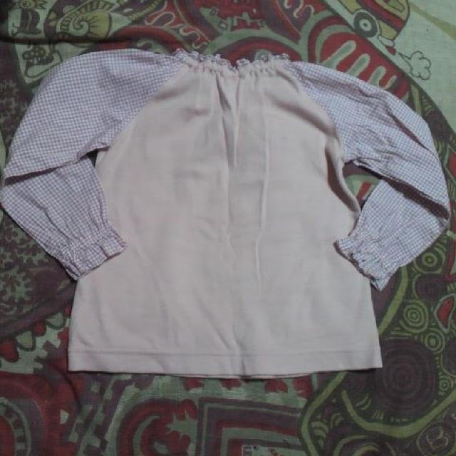 キッズPINK HOUSE/ピンクハウス袖ギンガムチエック トップス 95〜105p < キッズ/ベビー キッズPINK HOUSE/ピンクハウス袖ギンガムチエック トップス 95〜105p < キッズ/ベビーの