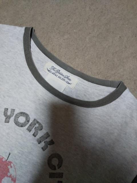 レミレリーフ ユーズド加工 プリント 七分袖Tシャツ カットソー Sサイズ グレー ロンT < ブランド  レミレリーフ ユーズド加工 プリント 七分袖Tシャツ カットソー Sサイズ グレー ロンT < ブランドの