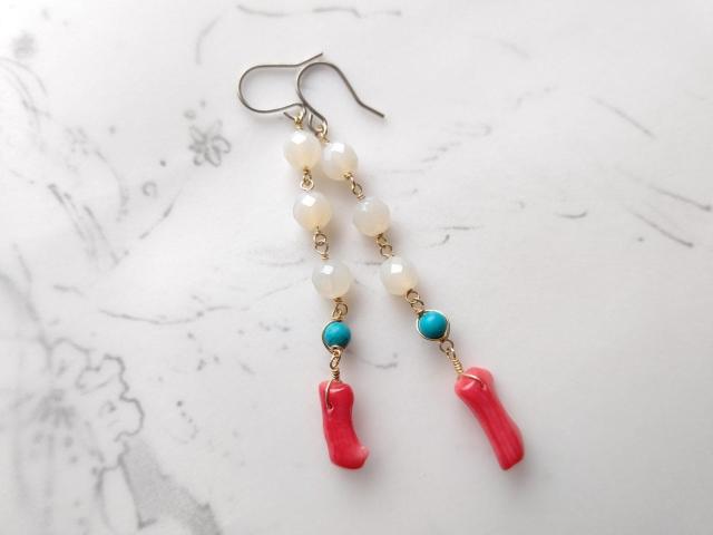 14kgf*サマーカラーピアス* 22032 < 女性アクセサリー/時計  14kgf*サマーカラーピアス* 22032  < 女性アクセサリー/時計の