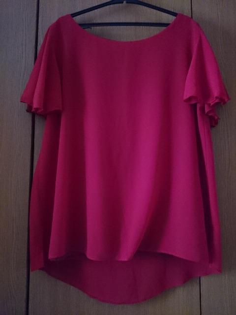 Double dazzle☆シフォンフレア デザイントップス★バックスタイル◎ < 女性ファッション  Double dazzle☆シフォンフレア デザイントップス★バックスタイル◎ < 女性ファッションの