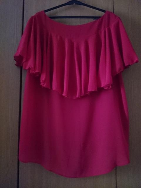 Double dazzle☆シフォンフレア デザイントップス★バックスタイル◎ < 女性ファッション  Double dazzle☆シフォンフレア デザイントップス★バックスタイル◎ < 女性ファッションの