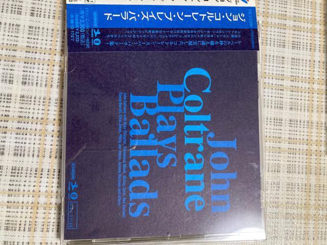 ZCD WERg[ / vCYEo[h JOHN COLTRANE PLAYS BALLADS   CD/DVD/rfI 