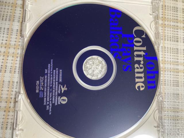 ZCD WERg[ / vCYEo[h JOHN COLTRANE PLAYS BALLADS  CD/DVD/rfI 