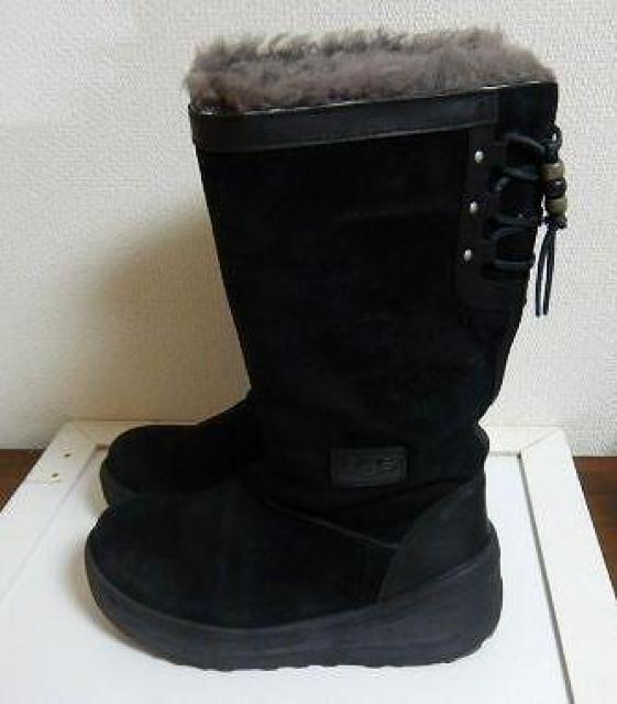 ◆ugg ムートンブーツ アグー スウェード レディース 23.0 中古品 < 女性ファッション  ◆ugg ムートンブーツ アグー スウェード レディース 23.0 中古品 < 女性ファッションの