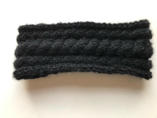 ハンドメイド ヘアバンド ターバン ウール100% ブラック SM2好き < 女性ファッション  ハンドメイド ヘアバンド ターバン ウール100% ブラック SM2好き  < 女性ファッションの
