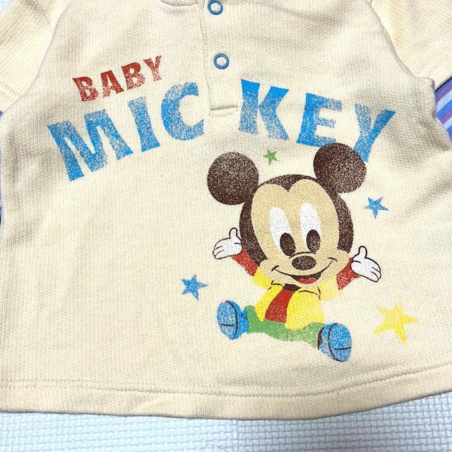 ベビーミッキー レイヤード風パーカー ディズニー < キッズ/ベビー  ベビーミッキー レイヤード風パーカー ディズニー < キッズ/ベビーの