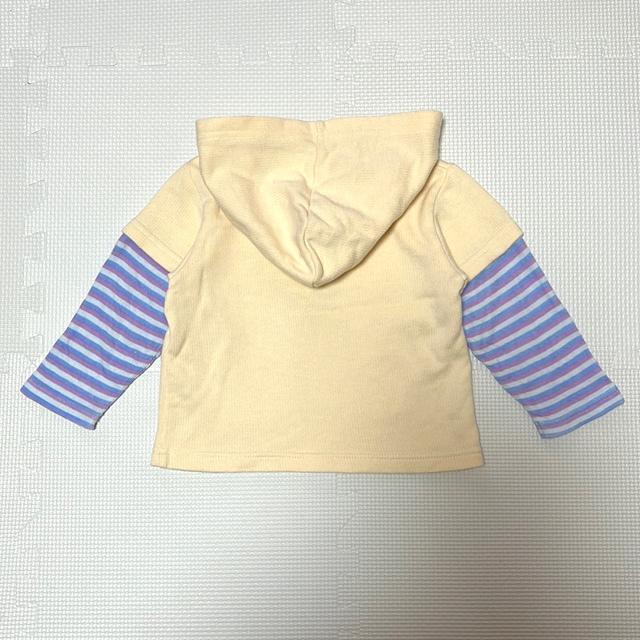 ベビーミッキー レイヤード風パーカー ディズニー < キッズ/ベビー  ベビーミッキー レイヤード風パーカー ディズニー < キッズ/ベビーの