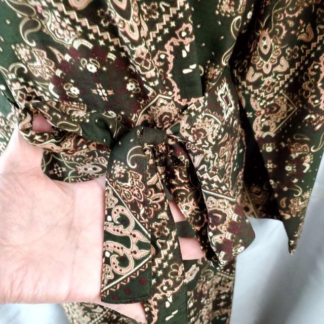 ★667★AULI/アウリィ★柄マキシ丈巻きワンピース★F★ < 女性ファッション  ★667★AULI/アウリィ★柄マキシ丈巻きワンピース★F★ < 女性ファッションの