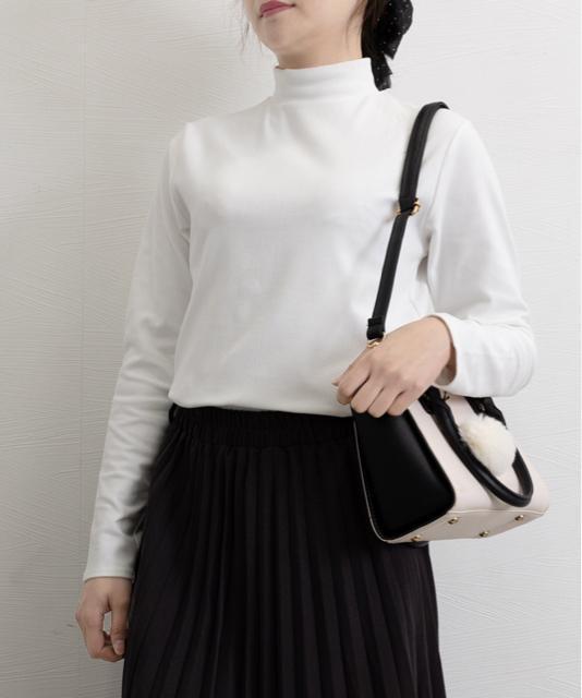 送料無料 新品 ベーシックトップス プチハイネック韓国風 < 女性ファッション  送料無料 新品 ベーシックトップス プチハイネック韓国風 < 女性ファッションの