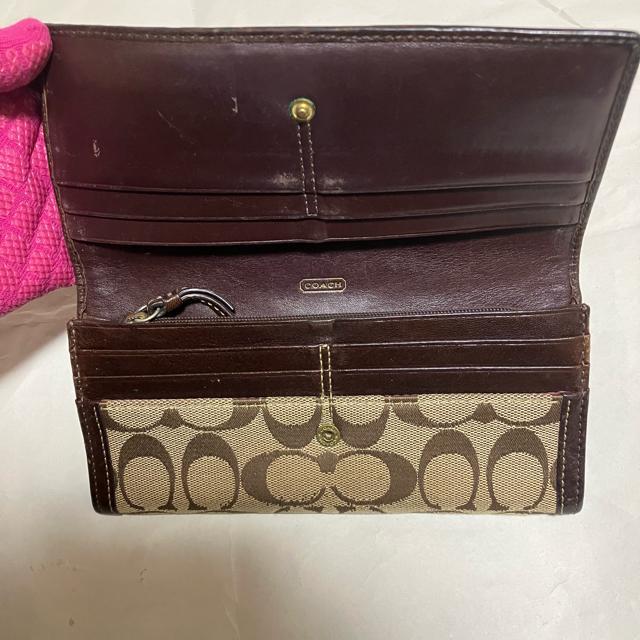 @【COACH / コーチ】 レザー × キャンバス / シグネチャー 長財布 < ブランド @【COACH / コーチ】 レザー × キャンバス / シグネチャー 長財布 < ブランドの