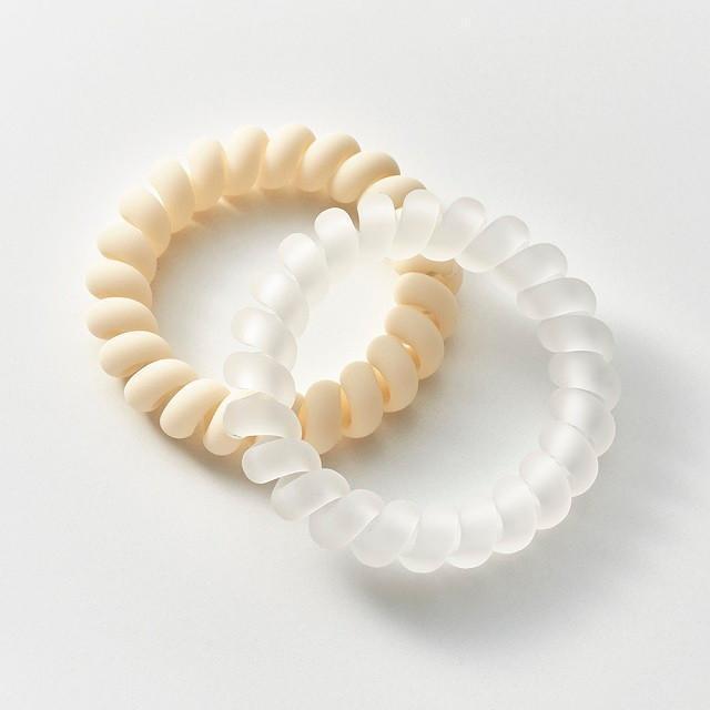 マペペ スプリングヘアゴム マットホワイト 2P < 香水/コスメ/ネイル  マペペ スプリングヘアゴム マットホワイト 2P < 香水/コスメ/ネイルの