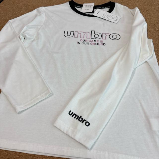 新品未使用タグ付きLサイズ 長袖ロンT アンブロumbro 白 < 女性ファッション  新品未使用タグ付きLサイズ 長袖ロンT アンブロumbro 白 < 女性ファッションの