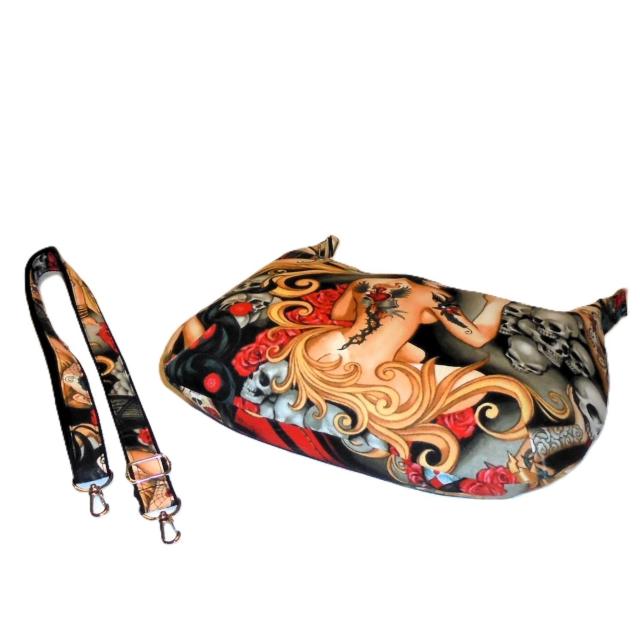 【中サイズ】◆アレキサンダーヘンリー【ラス エレガンテス】ブラック◆ALEXANDER HENRY◆ファスナーショルダー < 女性ファッション 【中サイズ】◆アレキサンダーヘンリー【ラス エレガンテス】ブラック◆ALEXANDER HENRY◆ファスナーショルダー < 女性ファッションの